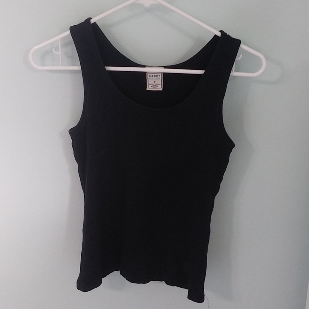 Ribbed Navy Blue Tank
